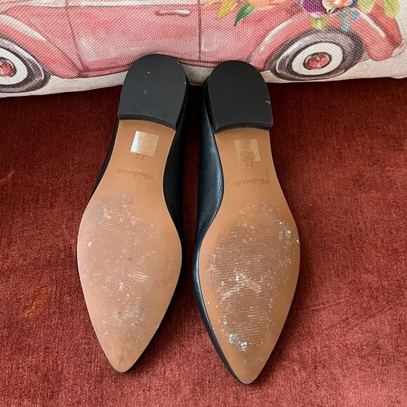 Madewell The Ruth Ballet Flat Black Pointy Toe - Picture 5 of 6